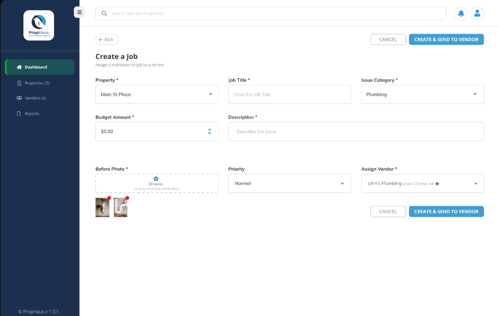Create job